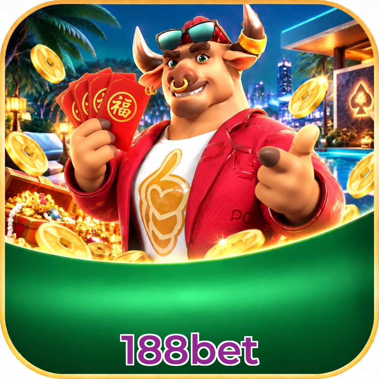 Contedo de jogos no canal Telegram 188bet